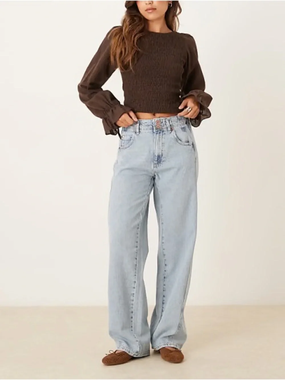 Free People We The Free Aster High Rise Straight Leg Jean